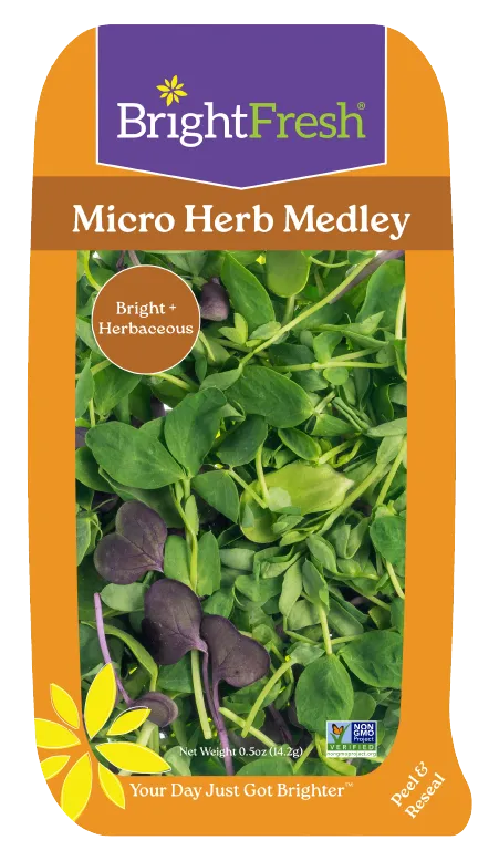 BrightFresh® Micro Herb Medley packaging