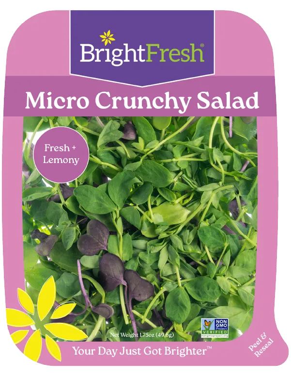 BrightFresh® Micro Crunchy Salad packaging
