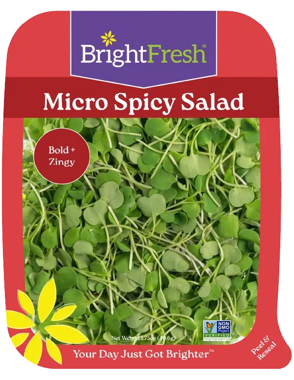 BrightFresh® Micro Spicy Salad packaging