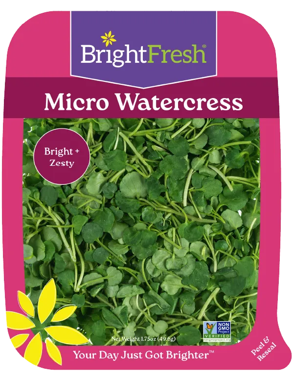 BrightFresh® Micro Watercress packaging