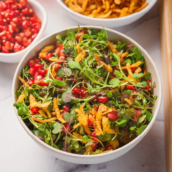 Zesty Left Coast Salad w/ Micro Spicy Salad